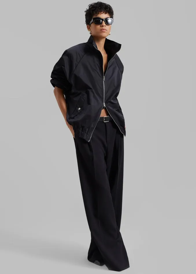 Women Carlisle Light Jacket 8211 Black The Frankie Shop Outerwear