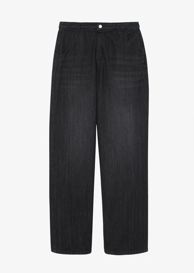 Women Charleston Oversized Jeans 8211 Grey The Frankie Shop Bottoms