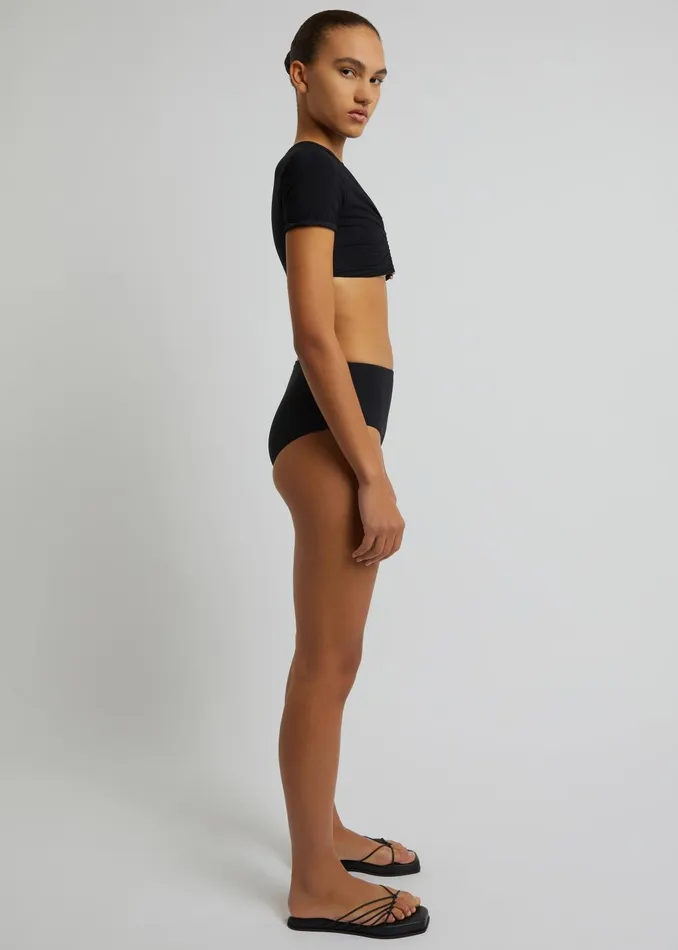 Women Christopher Esber U Prong Tee 8211 Black The Frankie Shop Swimwear