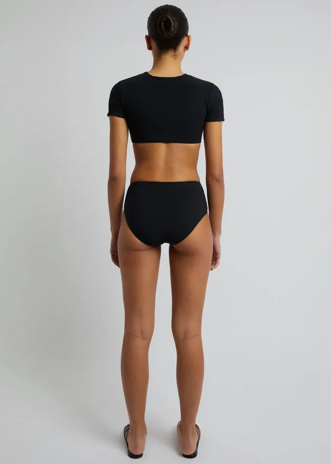 Women Christopher Esber U Prong Tee 8211 Black The Frankie Shop Swimwear