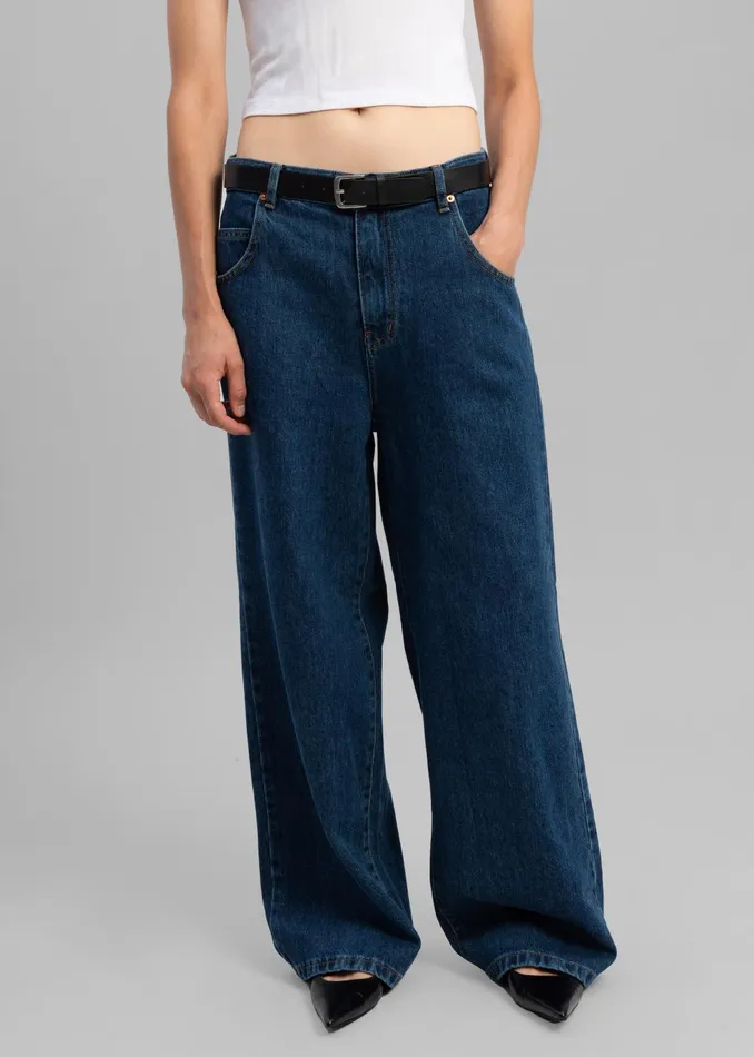 Women Clemmie Jeans 8211 Dark Indigo The Frankie Shop Bottoms