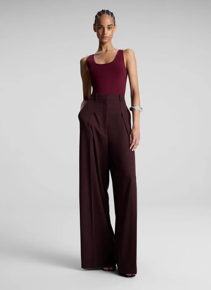 Women Cleo Compact Knit Top Mulberry ALC Tops