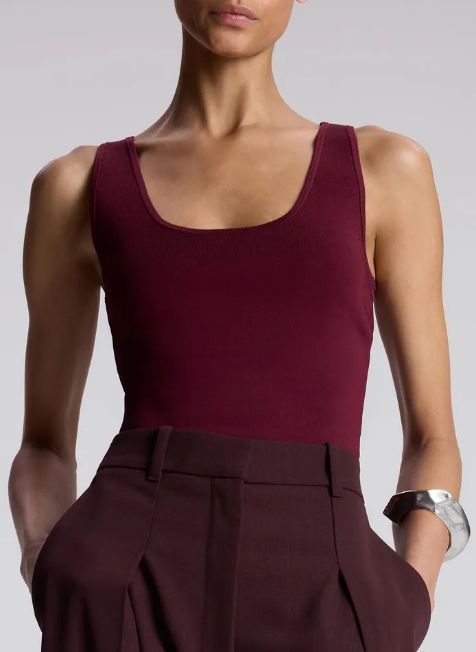 Women Cleo Compact Knit Top Mulberry ALC Tops