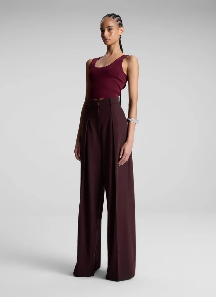Women Cleo Compact Knit Top Mulberry ALC Tops