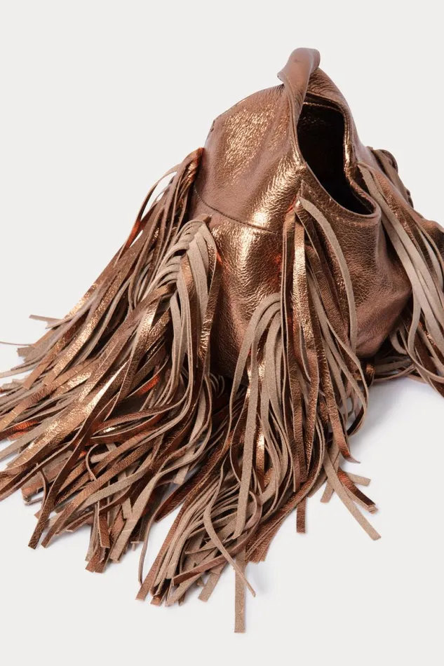 Women Clutches Handbags Crossbody Rachel Comey Tiny Harley Fringe Bronze