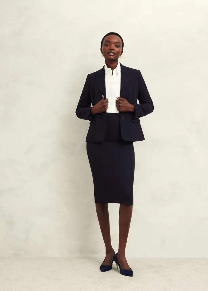 Women Coats and Jackets Hobbs Aly Jacket Navy