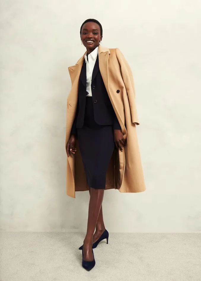 Women Coats and Jackets Hobbs Aly Jacket Navy