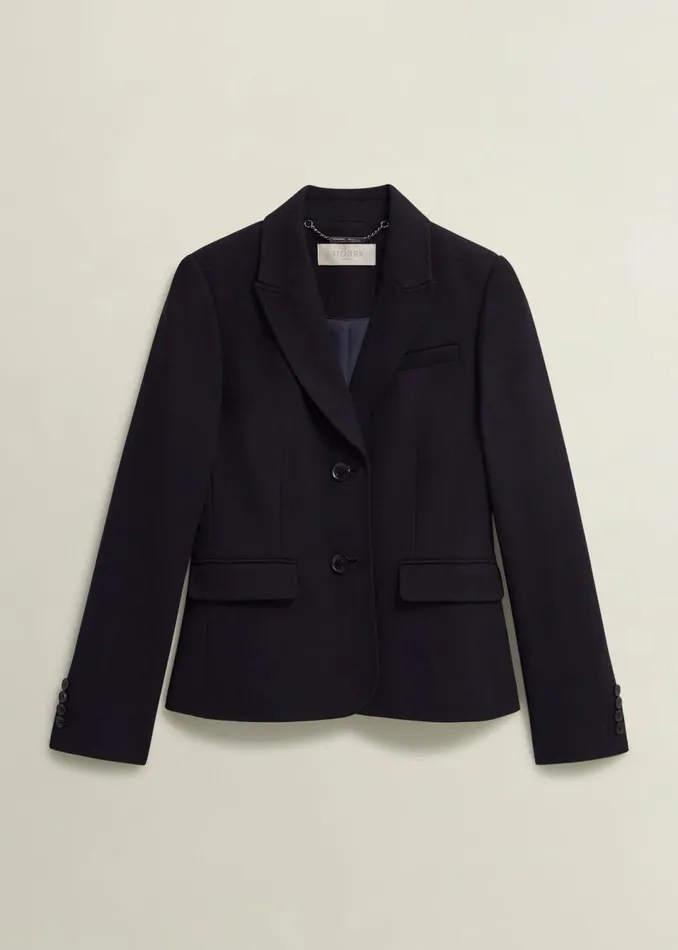 Women Coats and Jackets Hobbs Aly Jacket Navy
