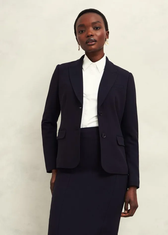 Women Coats and Jackets Hobbs Aly Jacket Navy