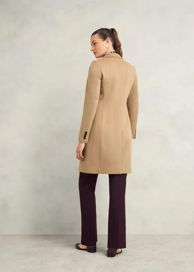 Women Coats and Jackets Hobbs Cavendish Wool Coat Hobbs Camel