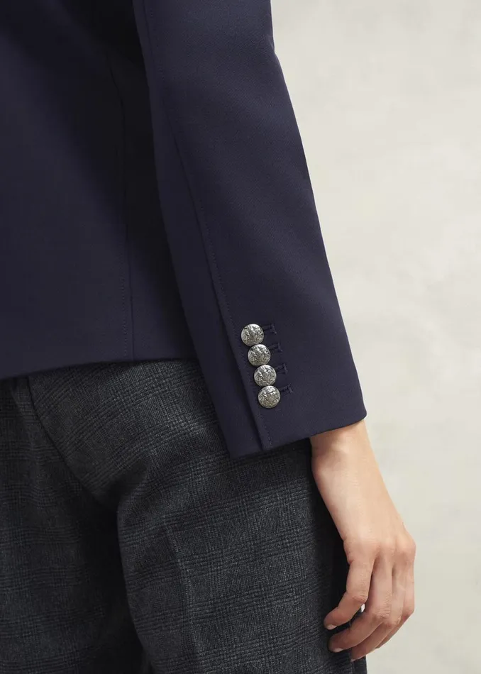 Women Coats and Jackets Hobbs Dorney Jacket With Wool Navy