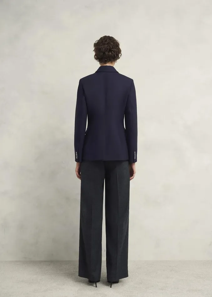 Women Coats and Jackets Hobbs Dorney Jacket With Wool Navy