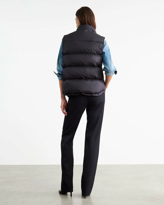 Women Coats and Outerwear Nili Lotan ELBERT VEST Midnight
