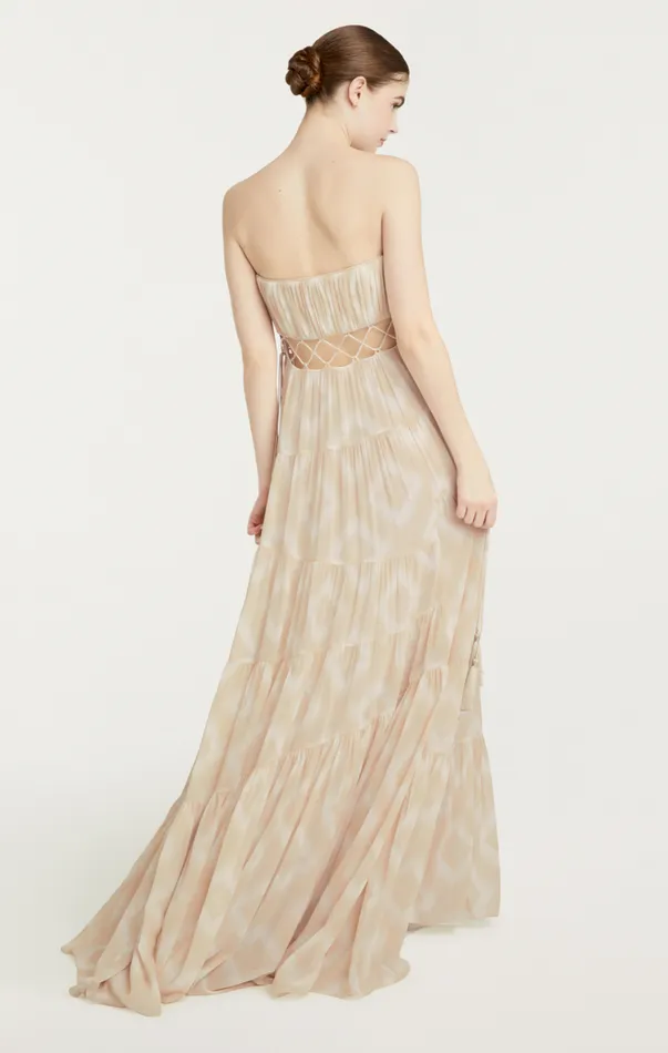 Women Cocktail and Evening Cinq Sept Cora Gown Ivoryplaster