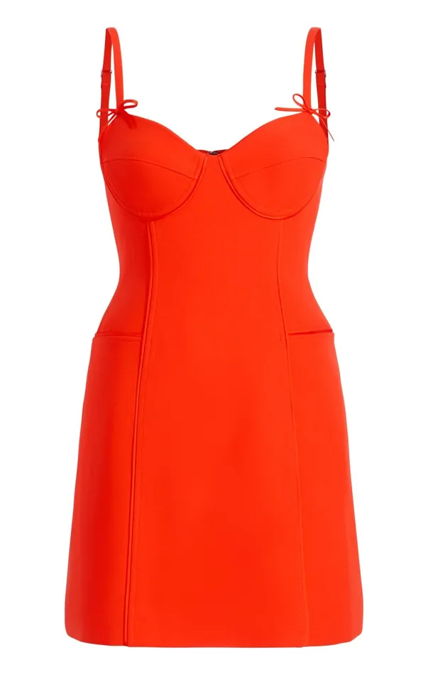 Women Cocktail and Evening Cinq Sept Felicia Dress Deep Tangelo