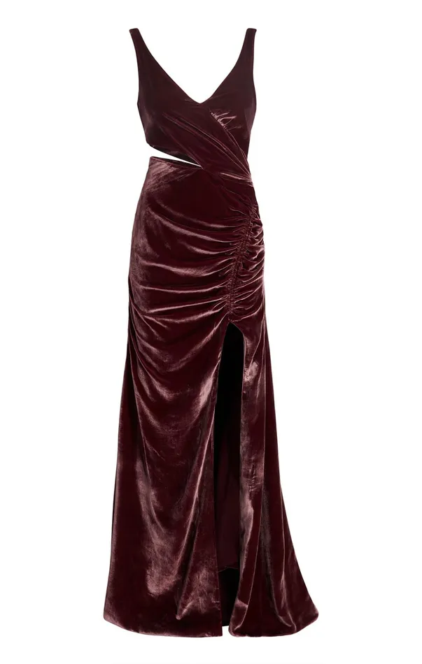 Women Cocktail and Evening Cinq Sept Genevive Gown Calla Lily