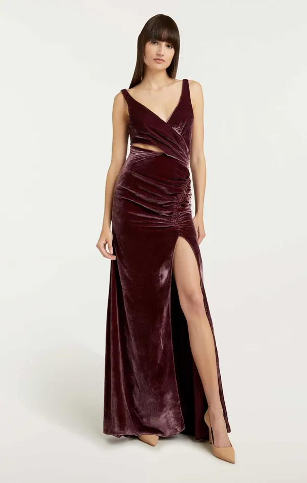 Women Cocktail and Evening Cinq Sept Genevive Gown Calla Lily