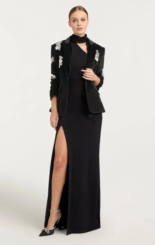 Women Cocktail and Evening Cinq Sept Mia Gown Black