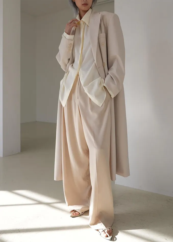 Women Colyn Trousers 8211 Beige The Frankie Shop Bottoms