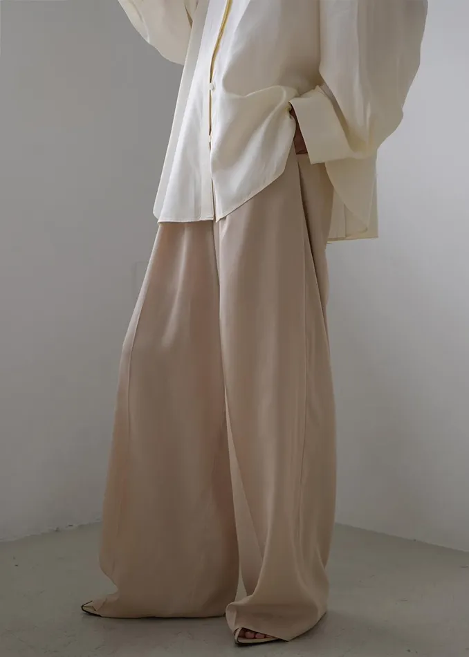 Women Colyn Trousers 8211 Beige The Frankie Shop Bottoms