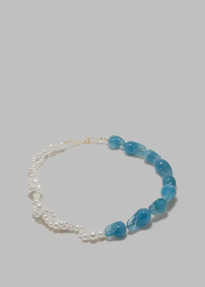 Women Completedworks Parade Of Possibilities Ii Necklace 8211 PearlBlue The Frankie Shop