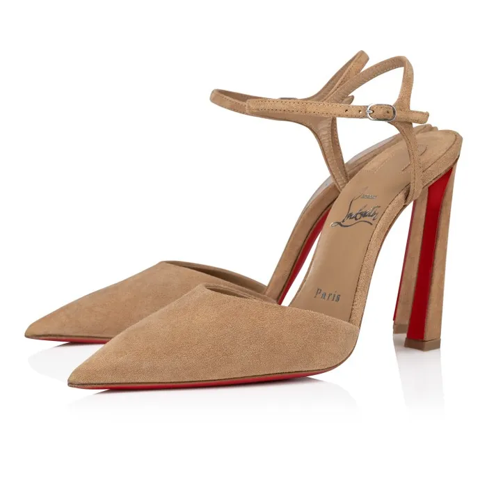 Women Condora Riviera 100 Mm Pumps 8211 Veau Velours 8211 Lionne Christian Louboutin Pumps