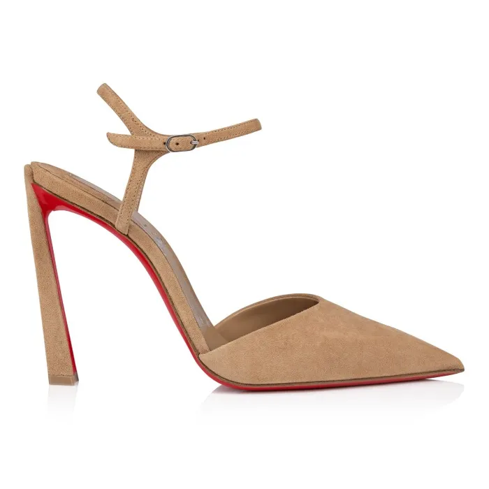 Women Condora Riviera 100 Mm Pumps 8211 Veau Velours 8211 Lionne Christian Louboutin Pumps