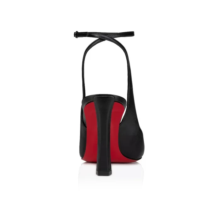 Women Condora Strap 85mm Strappy Pumps 8211 Nappa Leather 8211 Black Christian Louboutin Pumps