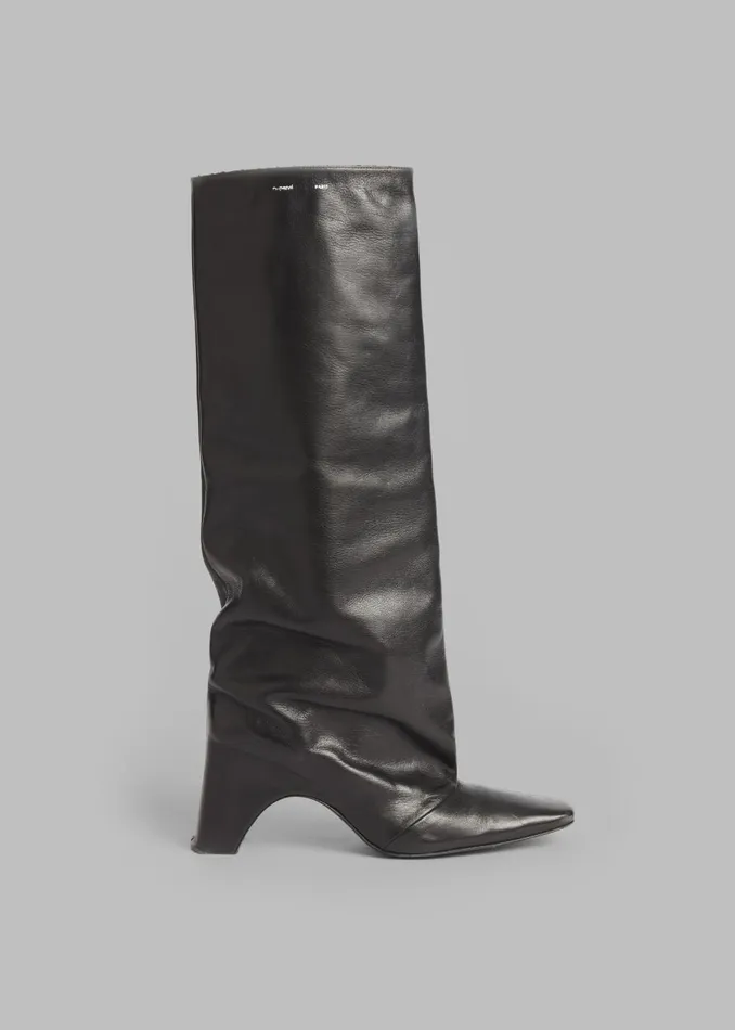 Women Coperni Bridge Leather Boots 8211 Black The Frankie Shop