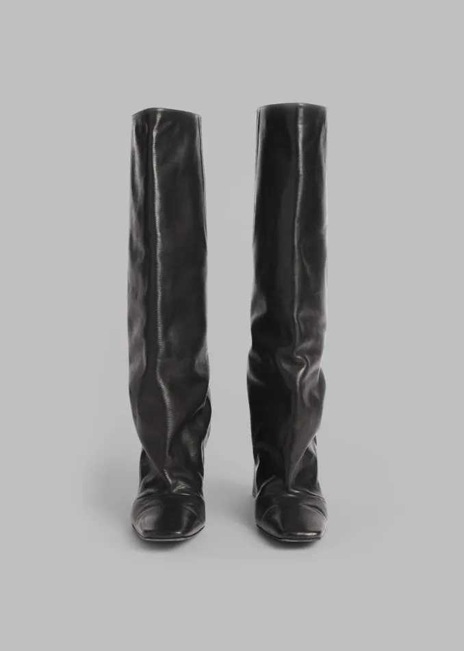 Women Coperni Bridge Leather Boots 8211 Black The Frankie Shop