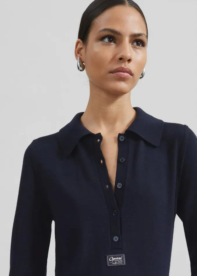 Women Coperni Knotted Sleeved Dress 8211 Blue The Frankie Shop Dresses