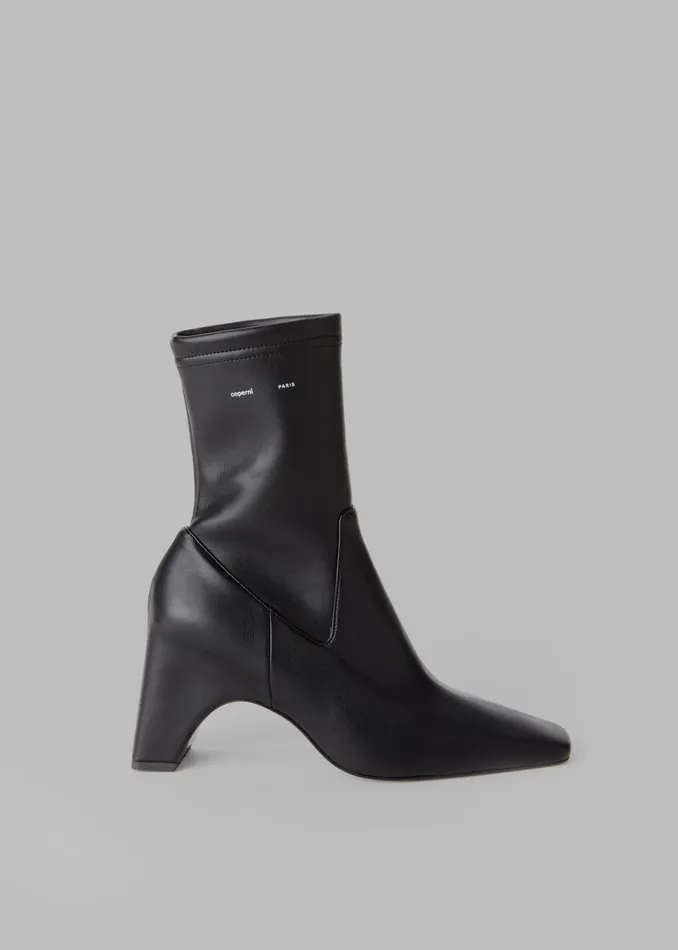 Women Coperni Low Bridge Stretch Boots 8211 Black The Frankie Shop