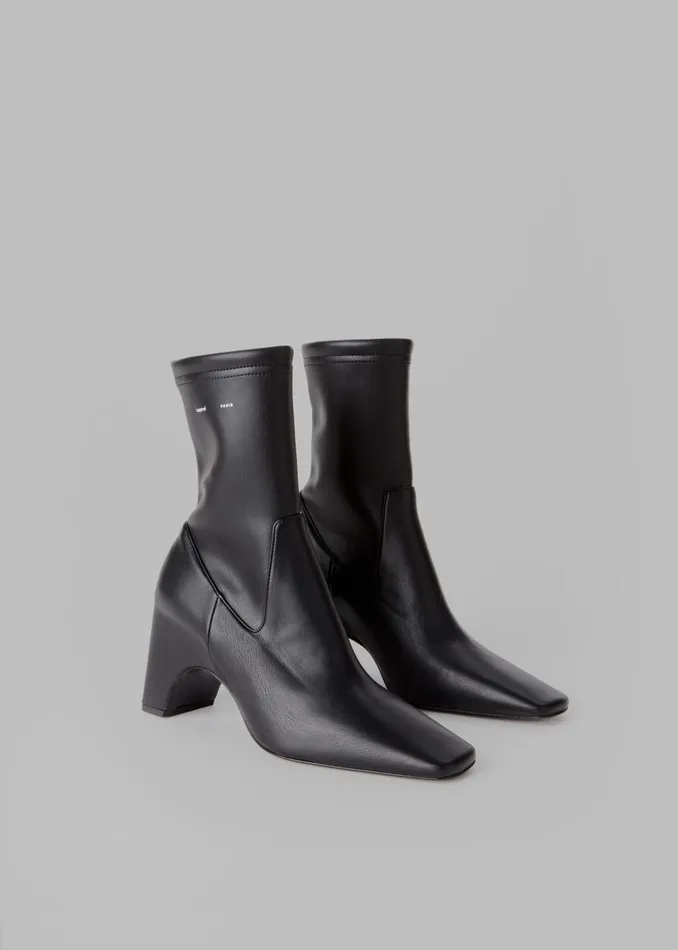 Women Coperni Low Bridge Stretch Boots 8211 Black The Frankie Shop