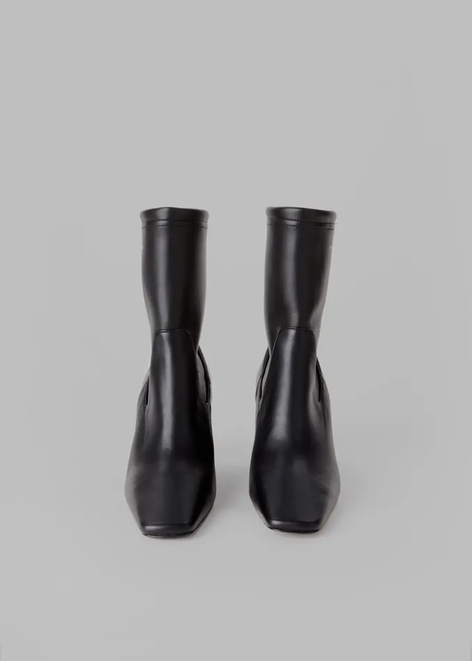 Women Coperni Low Bridge Stretch Boots 8211 Black The Frankie Shop
