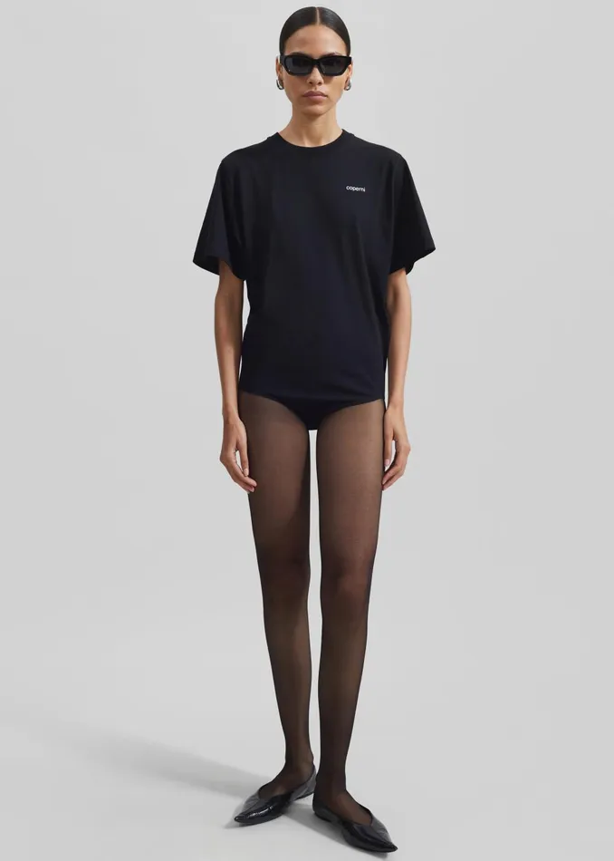Women Coperni TShirt Bodysuit 8211 Black The Frankie Shop Tops