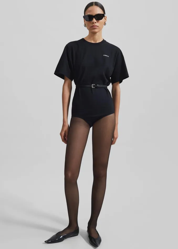 Women Coperni TShirt Bodysuit 8211 Black The Frankie Shop Tops