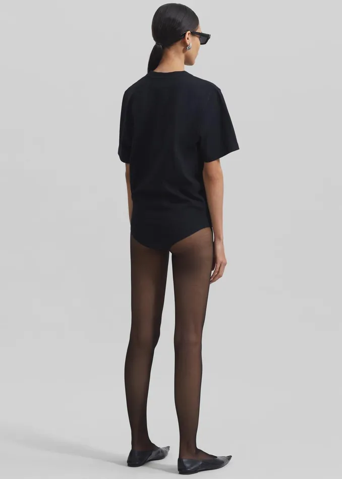 Women Coperni TShirt Bodysuit 8211 Black The Frankie Shop Tops