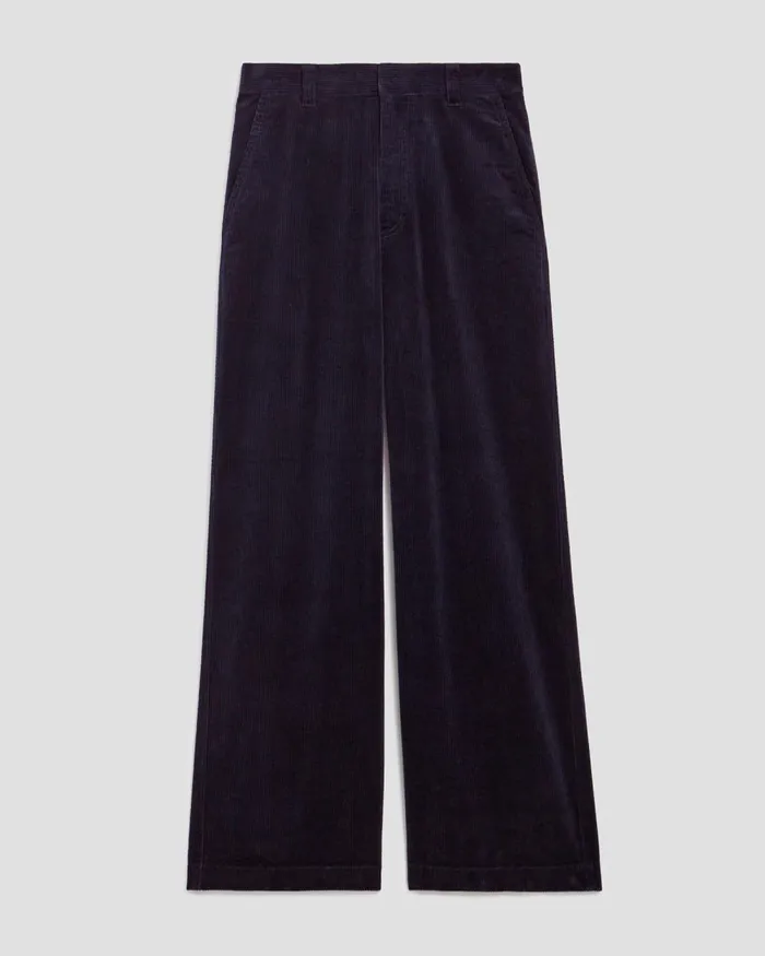 Women Corduroy Trousers Navy Comptoir Des Cotonniers Trousers