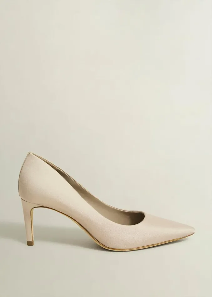 Women Court Shoes Hobbs Leila Wool Silk Court Shoes Oyster
