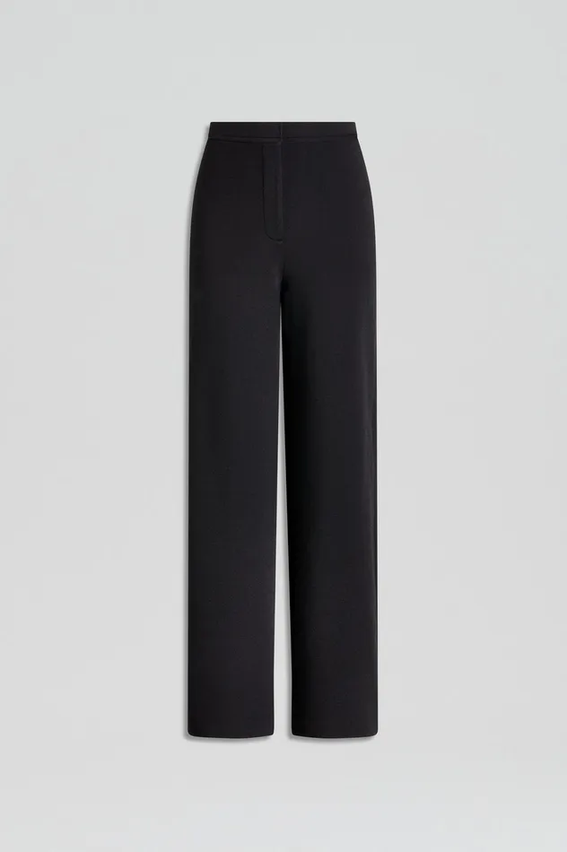 Women CREPE KNIT TROUSER BLACK Trousers Scanlan Theodore