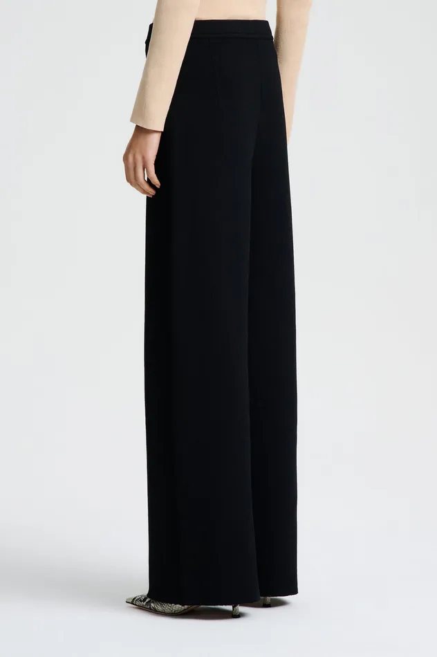 Women CREPE KNIT TROUSER BLACK Trousers Scanlan Theodore