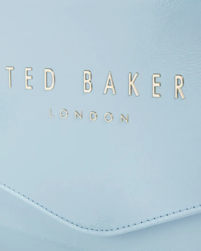 Women CRINKIE 8211 Faux Leather Icon Clutch Bag Light Blue Ted Baker Icon Bags and Signature Bags