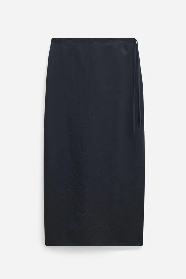 Women Crinkled Pencil Skirt Black Filippa K Skirts