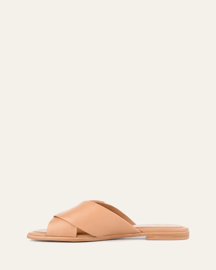 Women Cyra flat sandals toffee leather FLAT SANDALS jomercer Women Cyra flat sandals toffee leather FLAT SANDALS jomercer