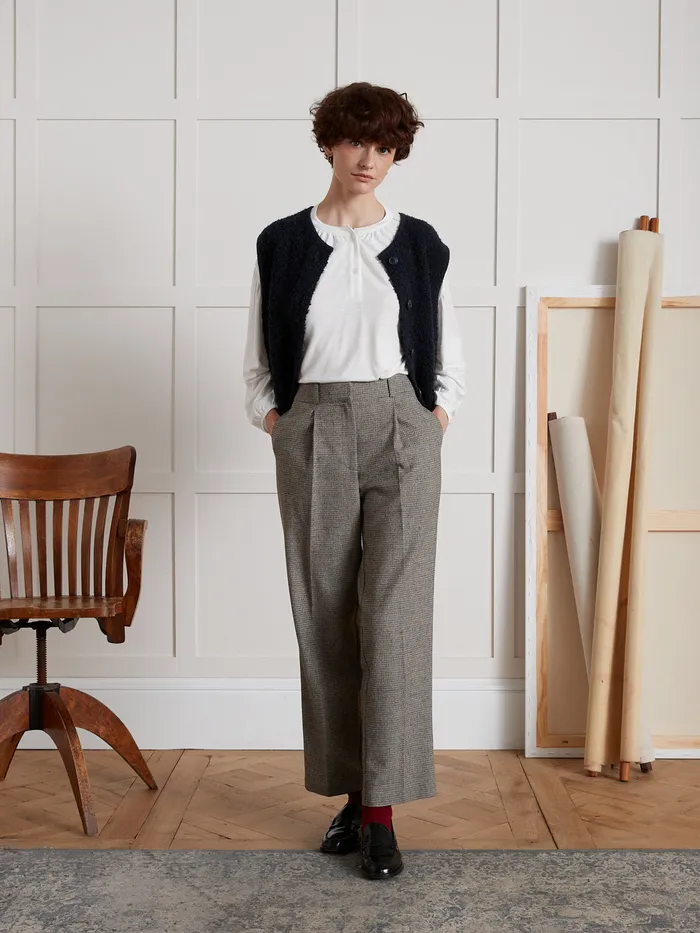 Women Cyrillus Clothing Linen And Viscose TShirt With Round Neckline Ecru