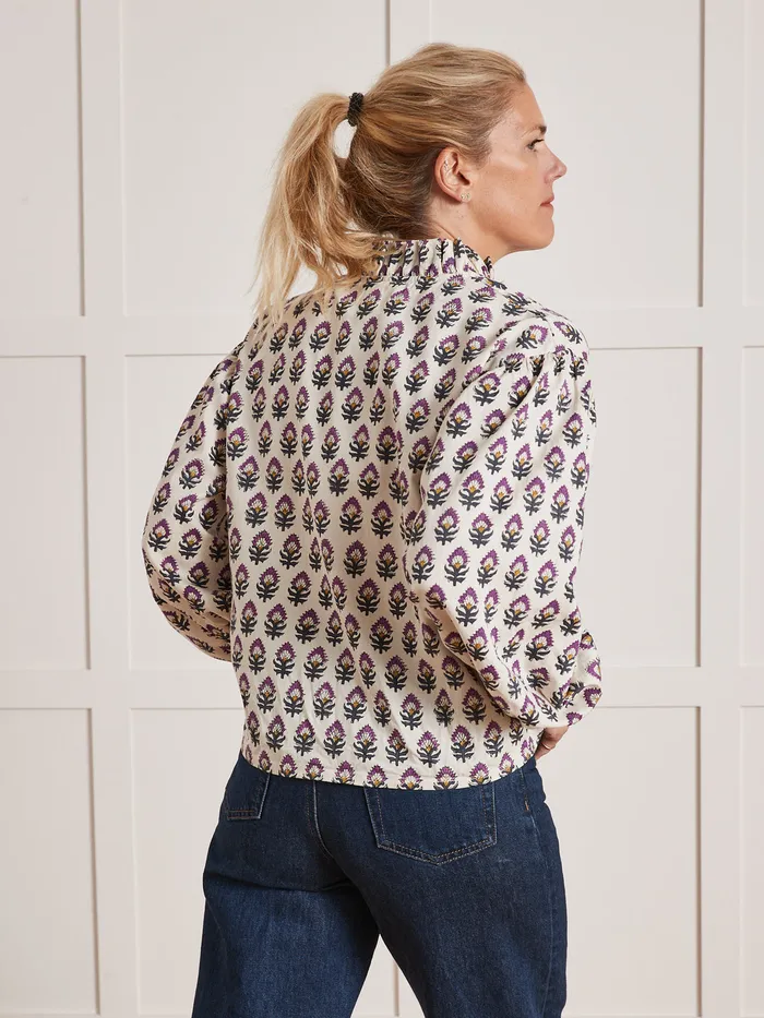 Women Cyrillus Clothing Tilda Shirt 8211 Apaches Collection Imp Woodblock