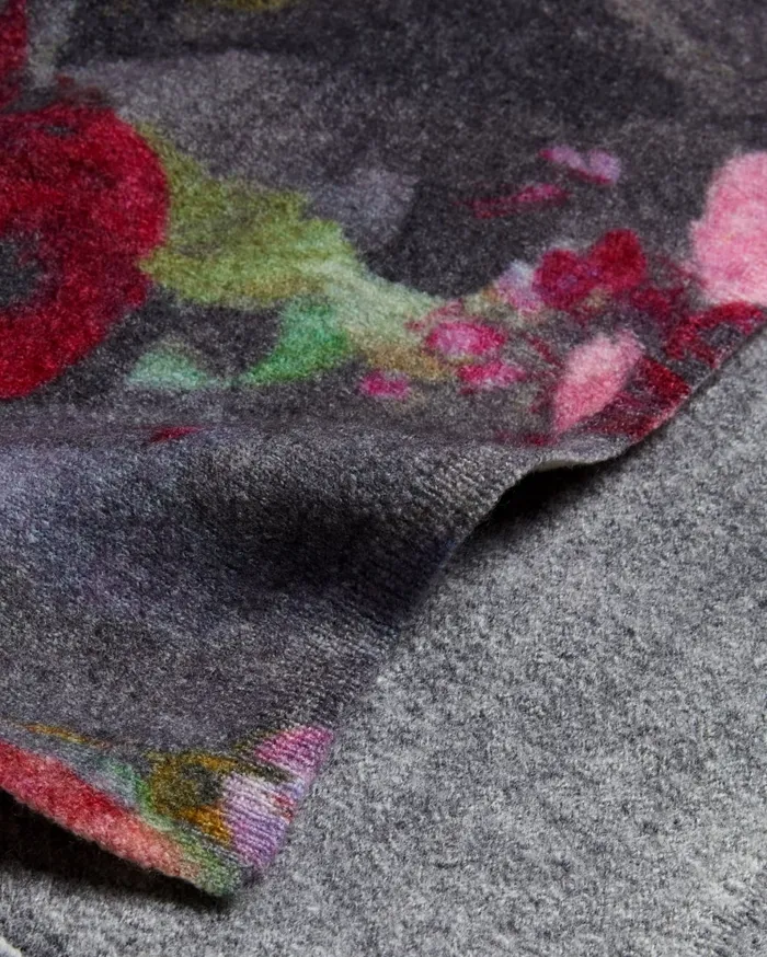 Women DAYSIYY 8211 Floral Knitted Wool Jumper Black Ted Baker Jumpers and Cardigans