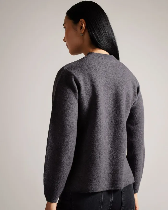 Women DAYSIYY 8211 Floral Knitted Wool Jumper Black Ted Baker Jumpers and Cardigans