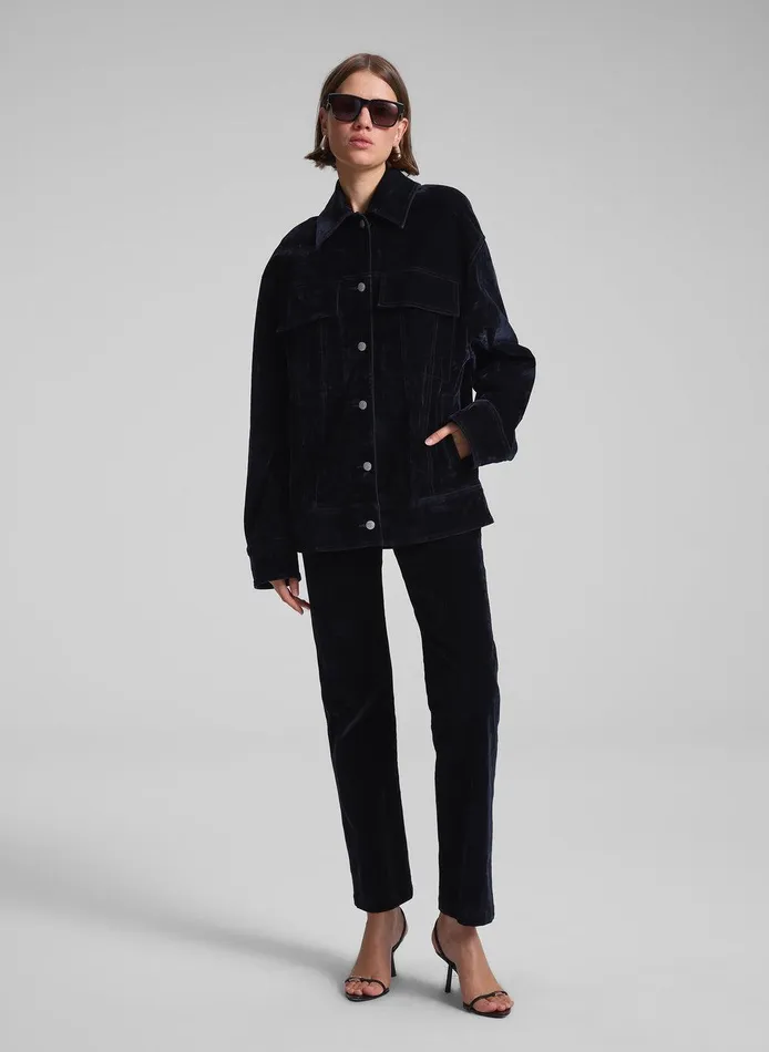 Women Dean Velvet Jacket Navy ALC Jackets and Coats
