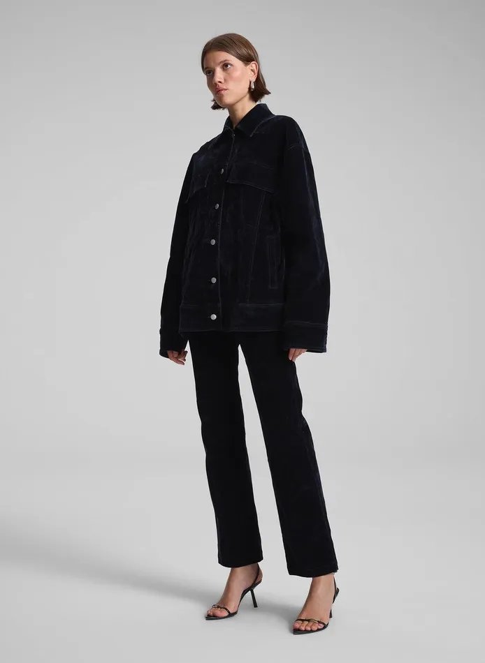 Women Dean Velvet Jacket Navy ALC Jackets and Coats